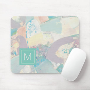 Tapis De Souris Ajouter votre initiale   White Rock Pastel