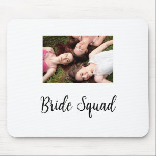 Tapis De Souris Ajoutez votre nom photo bridesmaid squad marié par