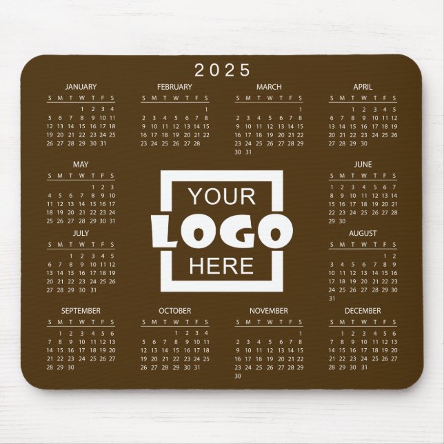 Tapis De Souris Ajoutez votre propre logo d'entreprise 2025 Calend (Devant)