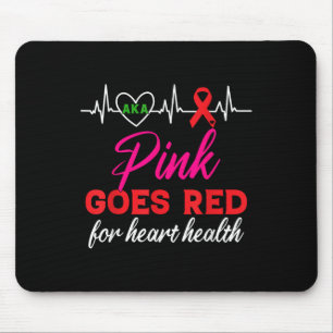 Tapis De Souris Aka Pink Va Rouge Pour Sensibiliser À La Santé Car