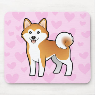 Tapis De Souris Akita Inu/amour de Shiba Inu