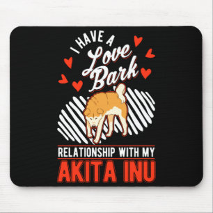 Tapis De Souris Akita Inu Saint-Valentin Akita Japonais
