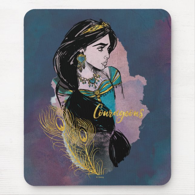 Tapis De Souris Aladdin | Courageux Jasmine (Devant)