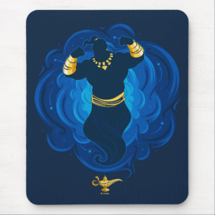 Tapis De Souris Aladdin Génie Émergent De La Lampe