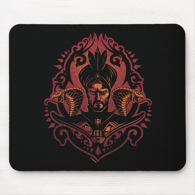 Tapis De Souris Aladdin | Graphisme Jafar & Cobras (Devant)