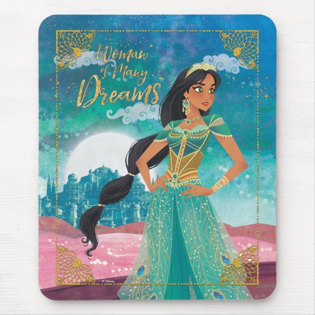 Tapis De Souris Aladdin | Jasmine "Femme de nombreux rêves" (Devant)