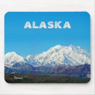 Tapis De Souris Alaska Magnet Souvenir Cadeau Denali Mountain
