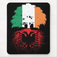 Albanie Drapeau des racines d'arbres en Irlande