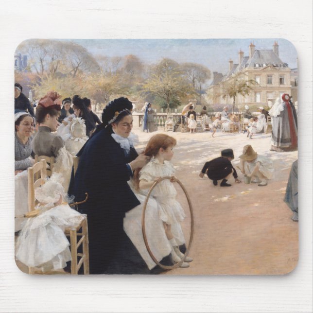 Tapis De Souris Albert Edelfeel - Jardins du Luxembourg, Paris (Devant)