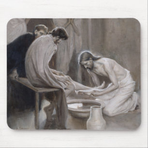 Tapis De Souris Albert Edelfeel - Jésus Laver les pieds des discip