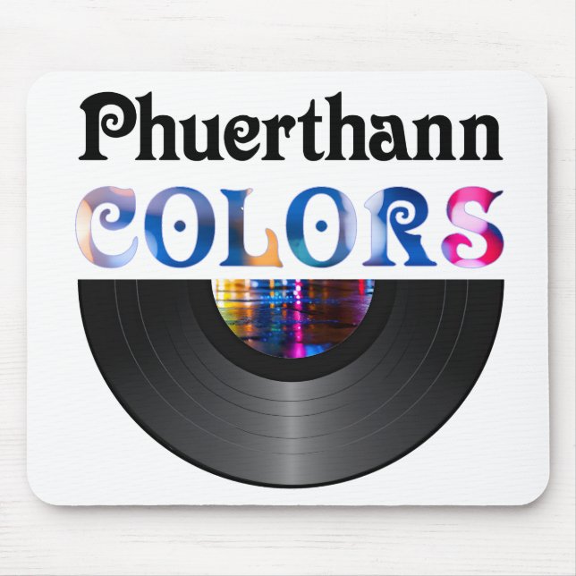 Tapis De Souris Album demi-vinyle "Couleurs" (Devant)