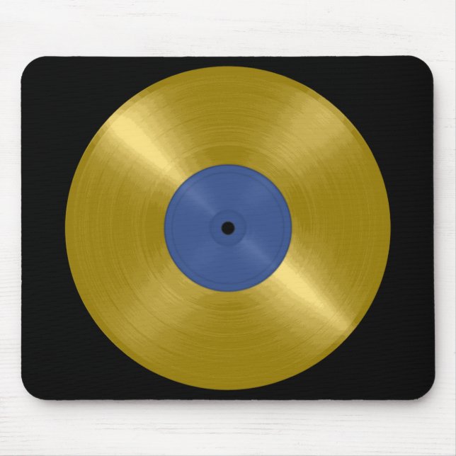 Tapis De Souris Album Gold Vinyl Record (Devant)