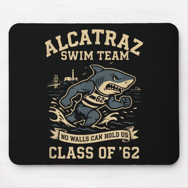Tapis De Souris Alcatraz Penitentiary Swim Team  (Devant)