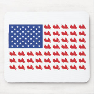 Tapis De Souris ALÉA-Drapeau À Cycle Automobile