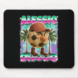 Tapis De Souris Alessio Italian-brainrot Footll Ou Personnage De F
