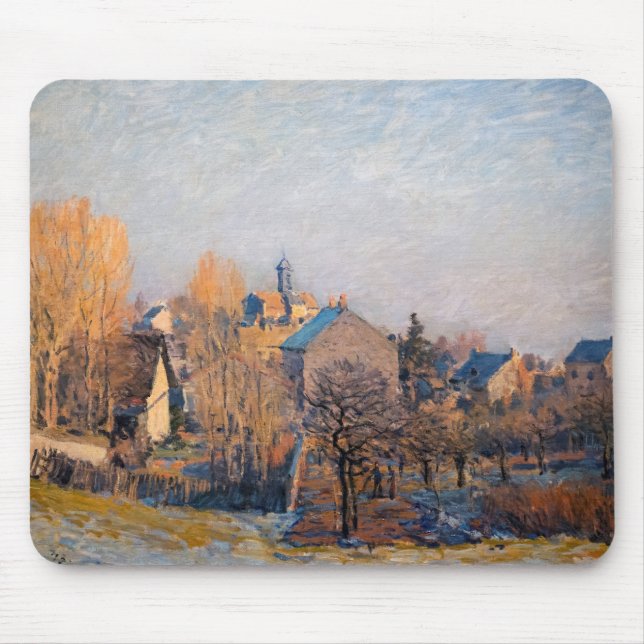 Tapis De Souris Alfred Sisley - Frosty Morning à Louveciennes (Devant)