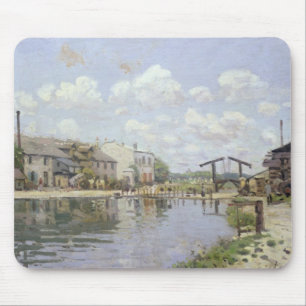 Tapis De Souris Alfred Sisley   le canal St Martin, Paris