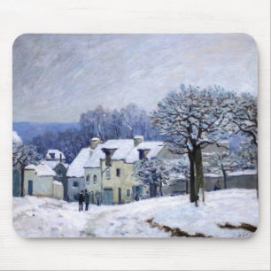 Tapis De Souris Alfred Sisley - Place Chenil à Marly, Effet de nei