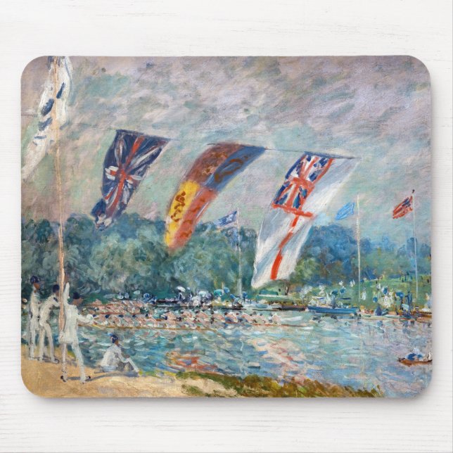 Tapis De Souris Alfred Sisley - Regatta à Molesey (Devant)