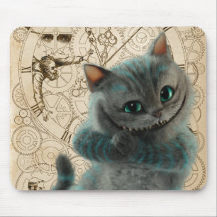 Tapis De Souris Alice au fond du verre  Cheshire Cat Grin