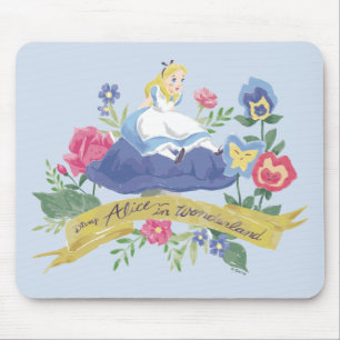 Tapis De Souris Alice au pays des merveilles  Alice dans l'aquarel