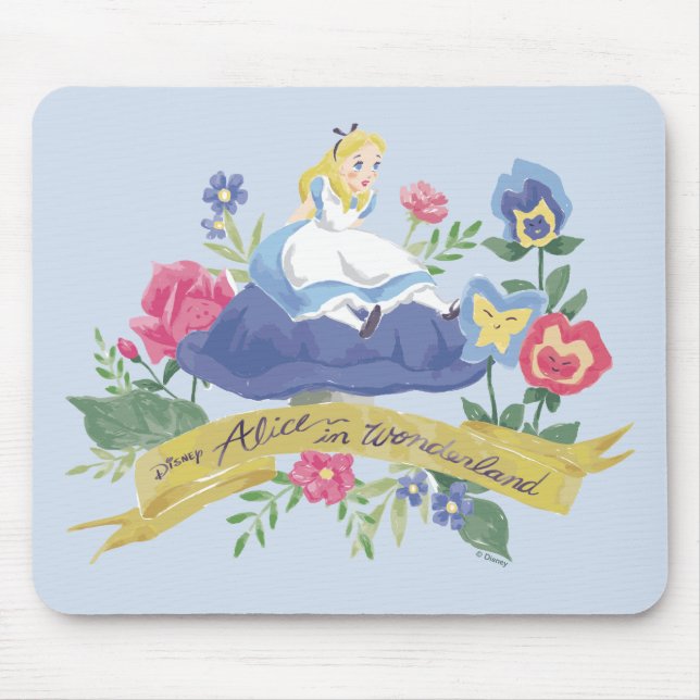 Tapis De Souris Alice Au Pays Des Merveilles | Alice en aquarelle (Devant)
