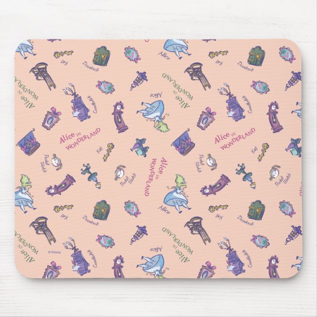 Tapis De Souris Alice Au Pays Des Merveilles | Arrêt du Motif (Devant)