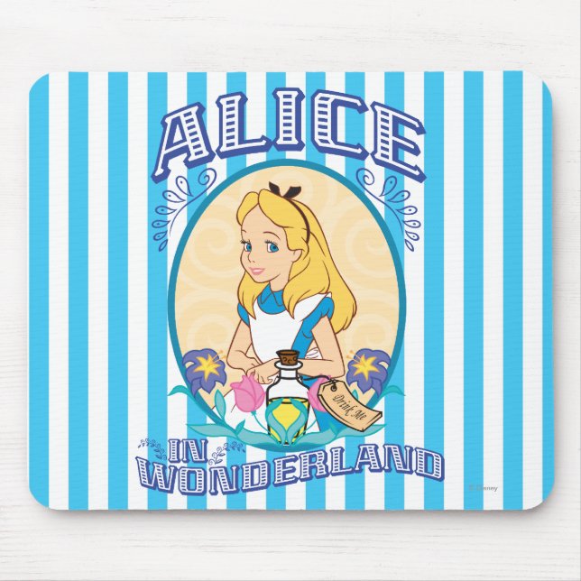 Tapis De Souris Alice au pays des merveilles - Cadre (Devant)