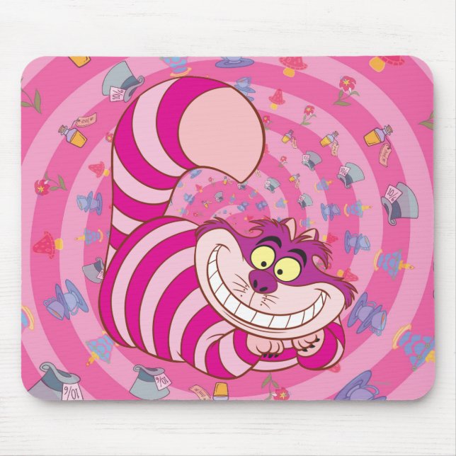 Tapis De Souris Alice au pays des merveilles | Cheshire Chat Smili (Devant)