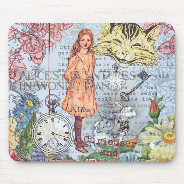 Tapis De Souris Alice au pays des merveilles Classique Cheshire Ra (Devant)
