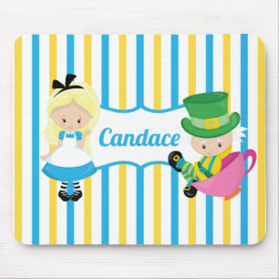 Tapis De Souris Alice au pays des merveilles Cute Enfants sur mesu
