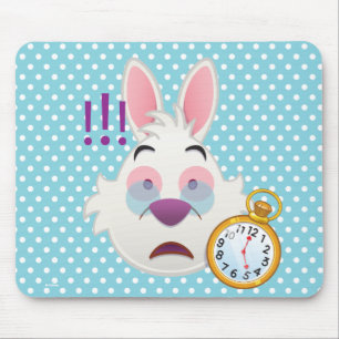 Tapis De Souris Alice au pays des merveilles  Emoji du lapin blanc