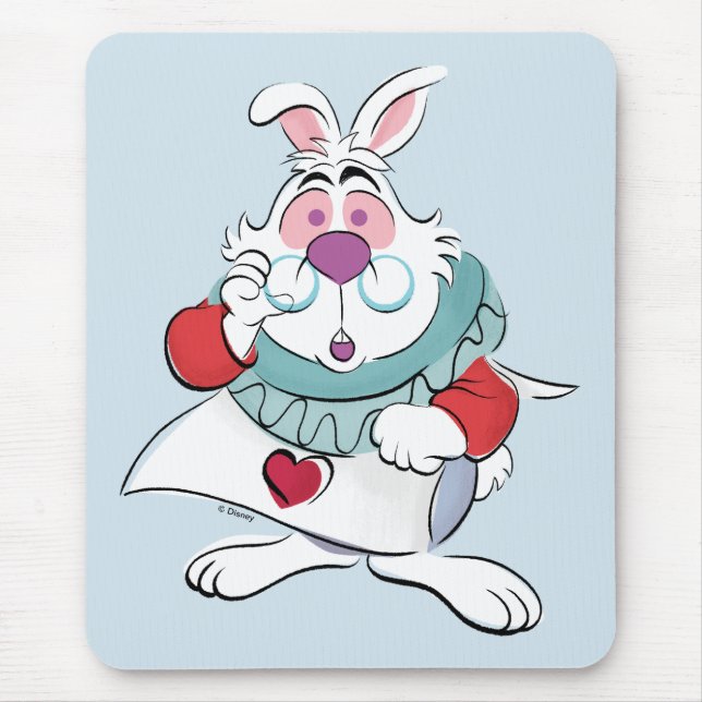 Tapis De Souris Alice Au Pays Des Merveilles | Le lapin blanc (Devant)