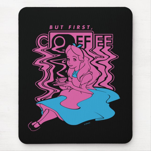 Tapis De Souris Alice Au Pays Des Merveilles | Mais premier café (Devant)