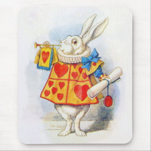 Tapis De Souris Alice chez le lapin blanc Mousepad du pays des