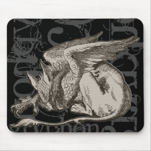 Tapis De Souris Alice dans la grunge de Gryphon du pays des