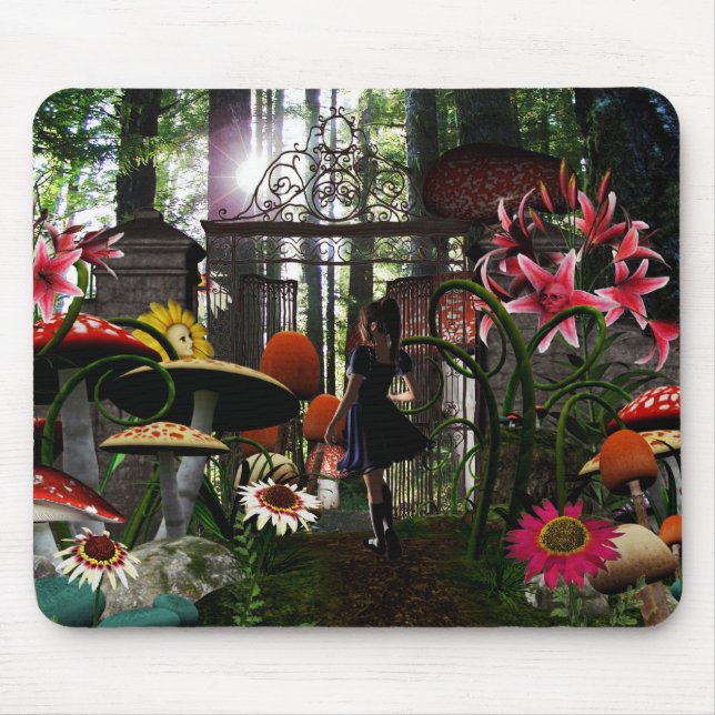 Tapis De Souris Alice dans le mousepad du pays des merveilles (Devant)