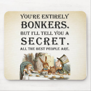 Tapis De Souris Alice In Wonderland - Tea Party - Citation Bonkers