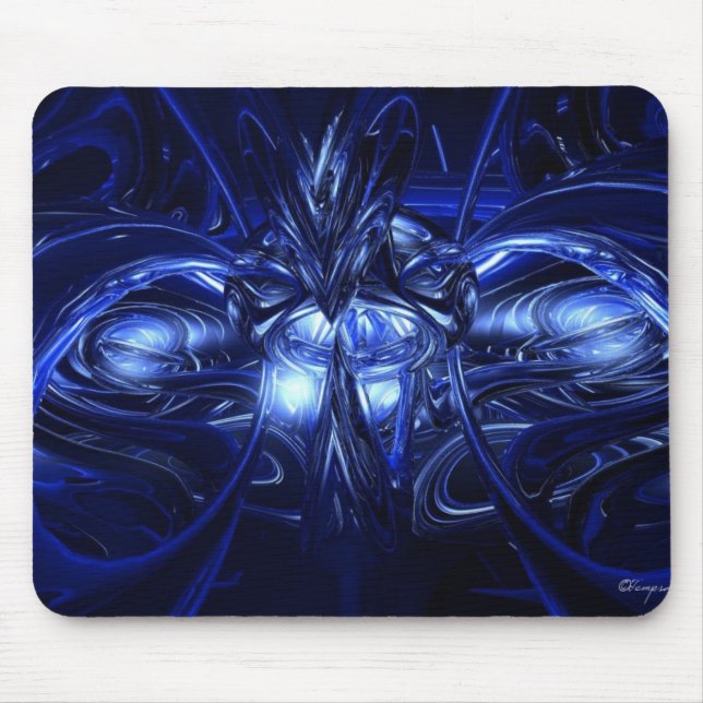 Tapis De Souris Alien dans le bleu (Devant)