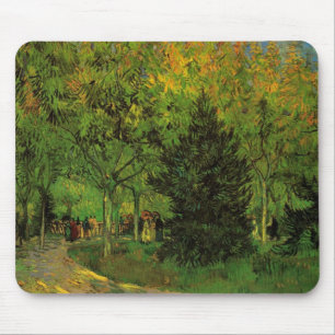 Tapis De Souris Allée dans le jardin public, Arles par Vincent van
