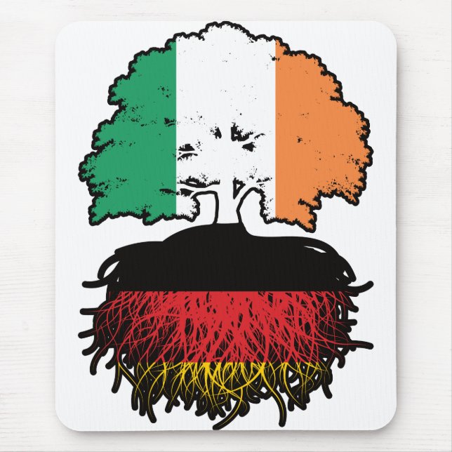 Tapis De Souris Allemagne Allemagne Irlande Irlande drapeau des ra (Devant)