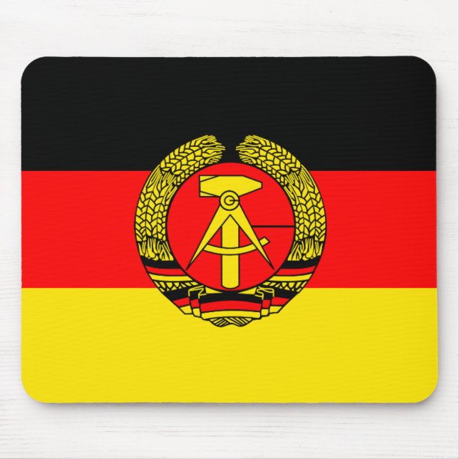 Tapis De Souris Allemagne de l'Est, drapeau (Devant)