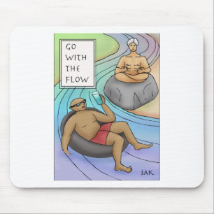 Tapis De Souris Aller Avec Le Flux