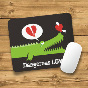 Tapis De Souris Alligator en amour