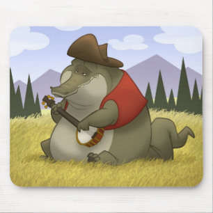 Tapis De Souris Alligator Mousepad de Banjo-Strummin'