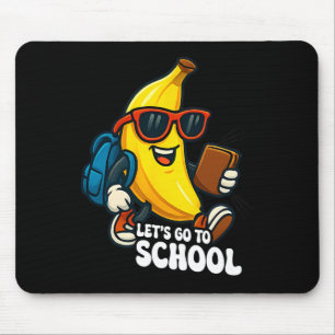 Tapis De Souris Allons à l'école Bananes drôles Retour à l'école F