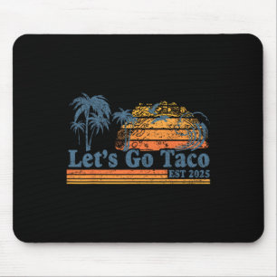 Tapis De Souris Allons Taco Établ 2025 Drôle Rétro Golfe De Taco C
