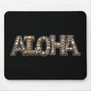 Tapis De Souris Aloha Bamboo, polynésien hawaïen