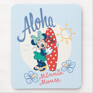 Tapis De Souris Aloha Minnie Mouse Style Surf