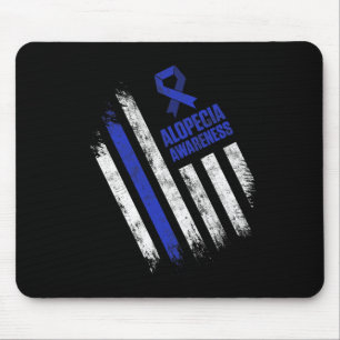 Tapis De Souris Alopecia Sensibilisation Perte de cheveux Guerrier